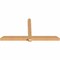 Ekena Millwork Eugene Smooth Timber Gable Bracket, Western Red Cedar, 96"W x 48"H x 5 1/2"D x 5 1/2"F, 12/12 Pitch GBW096X48X0606EUG00SWR - alternate 2
